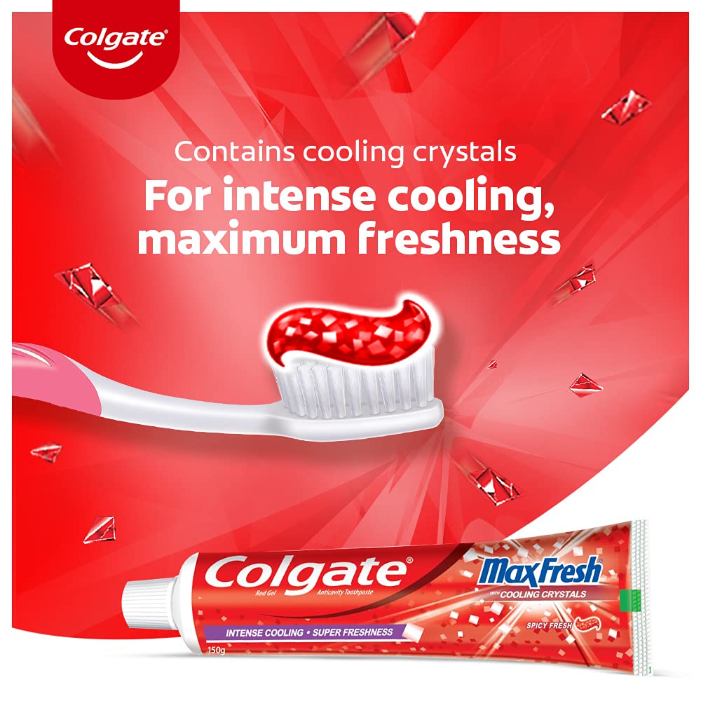 Colgate MaxFresh Red Gel Toothpaste (Spicy Fresh) - 70 g