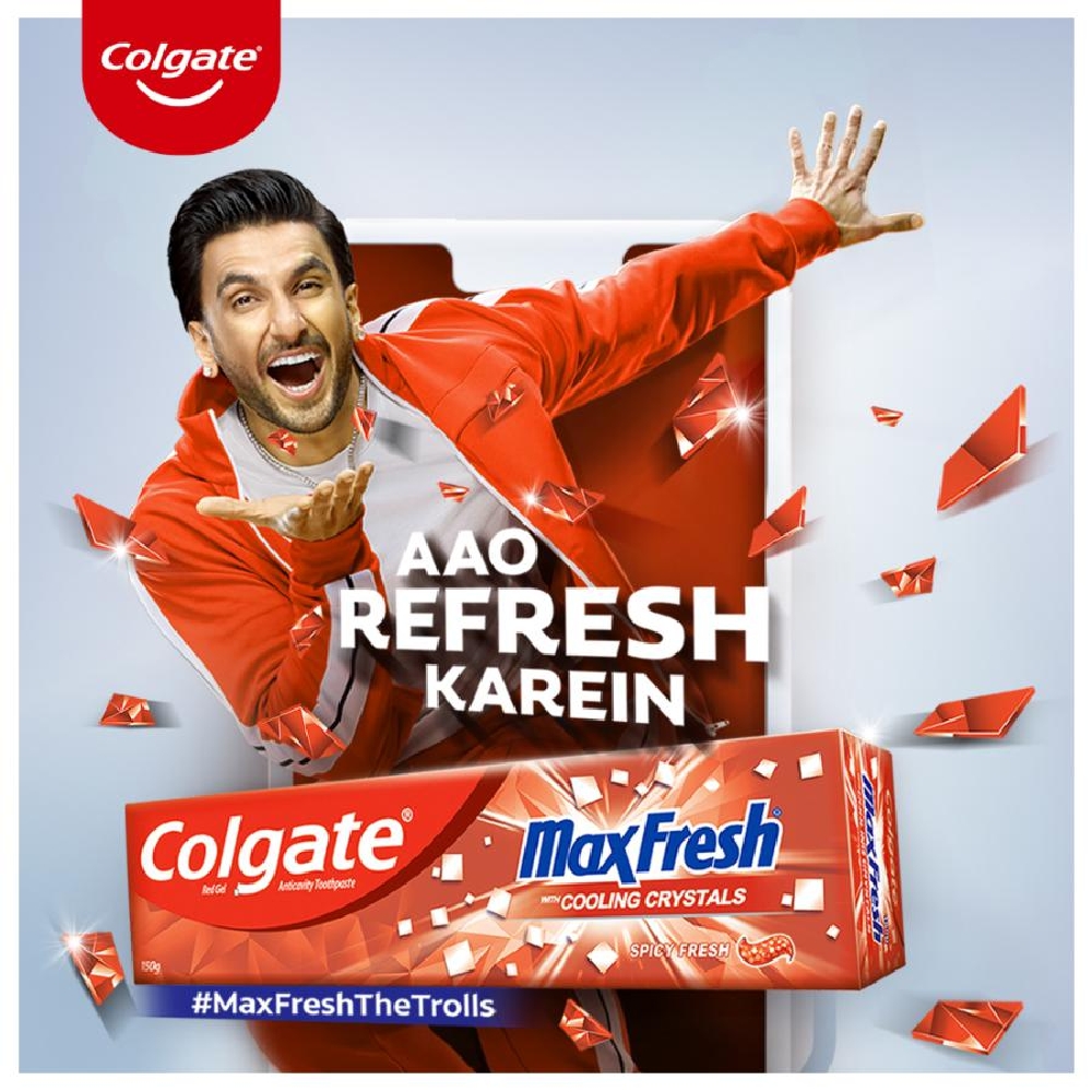 Colgate MaxFresh Red Gel Toothpaste (Spicy Fresh) - 150 g