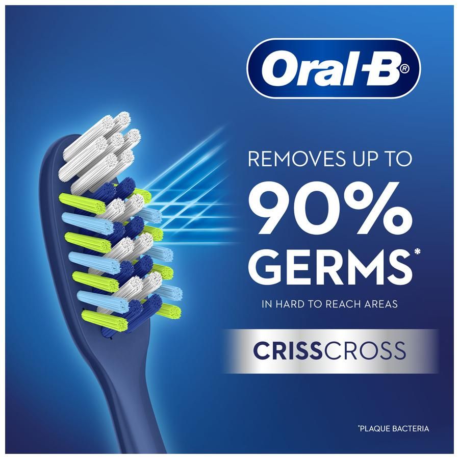 Oral-B Criss Cross Anti-Plaque Toothbrush Medium - 1 set (4 pcs)