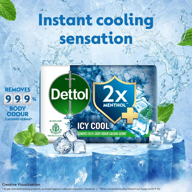 Dettol Cool Soap - 4 x 100 g