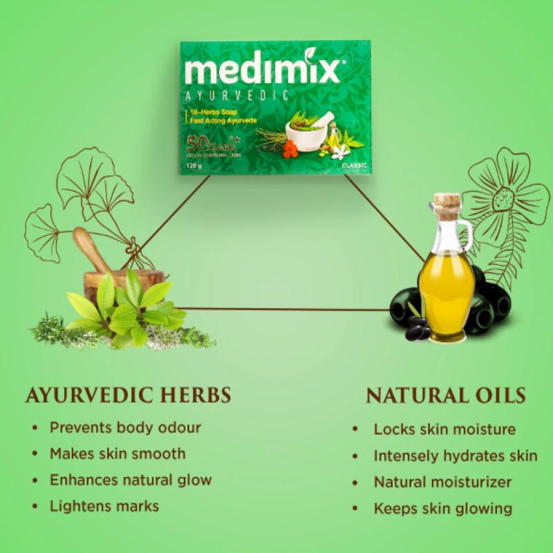 Medimix Ayurvedic 18-Herbs Classic Soap - 75 g