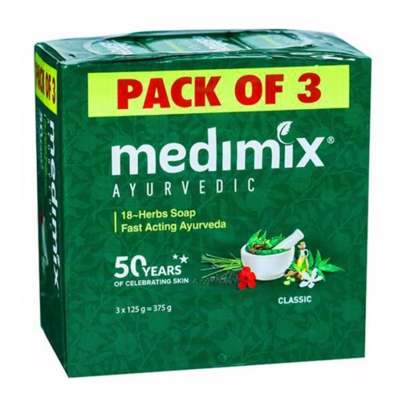 Medimix Ayurvedic 18-Herbs Classic Soap - 3x125 g