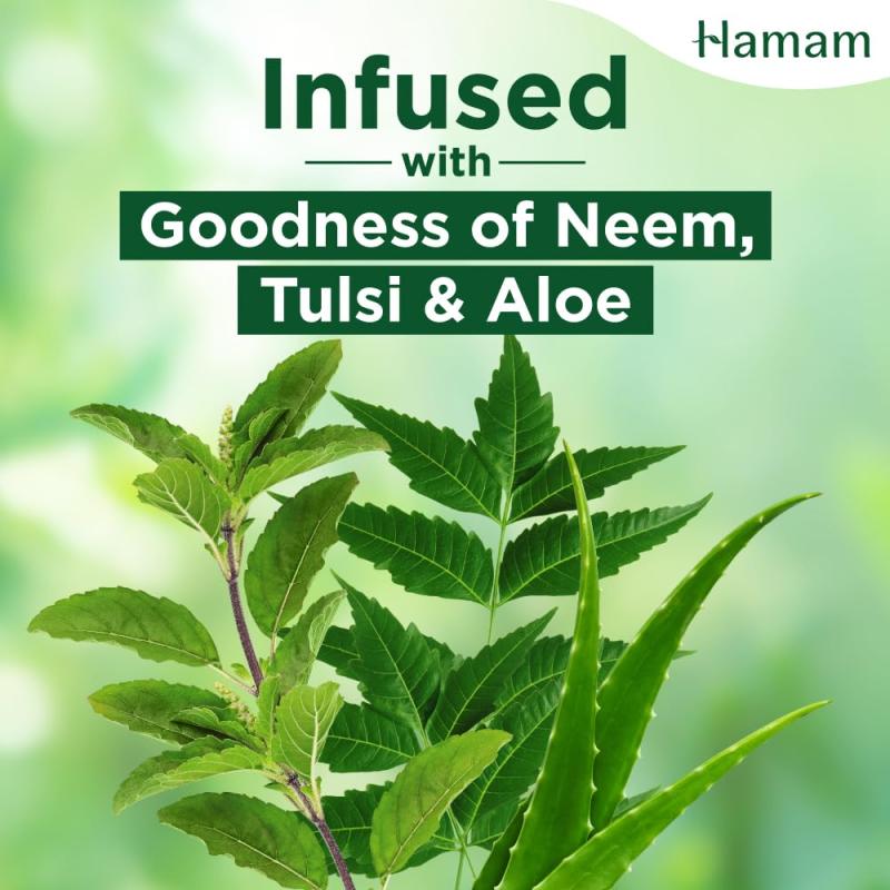 Hamam Soap - Neem Tulsi and Aloevera - 150 g (Pack of 3)