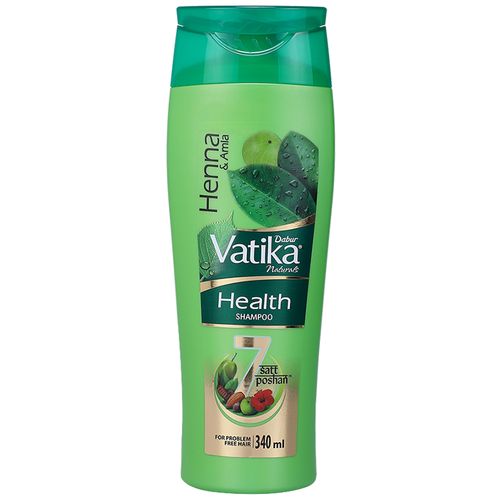 Dabur Vatika Health Shampoo - With Henna & Amla - 340 ml