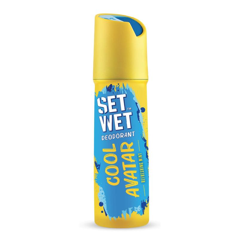 Set Wet Cool Avatar Body Spray Perfume & Men's Deodorant - 120 ml