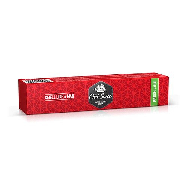Old Spice Lather Shave Cream - Fresh Lime - 70 g