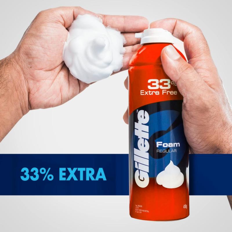 Gillette Pre Shave Foam - Classic Regular - 418 g