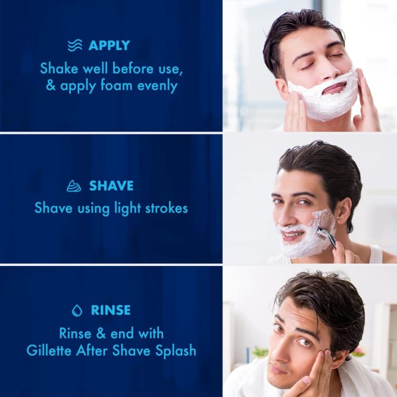 Gillette Pre Shave Foam - Classic Regular - 418 g