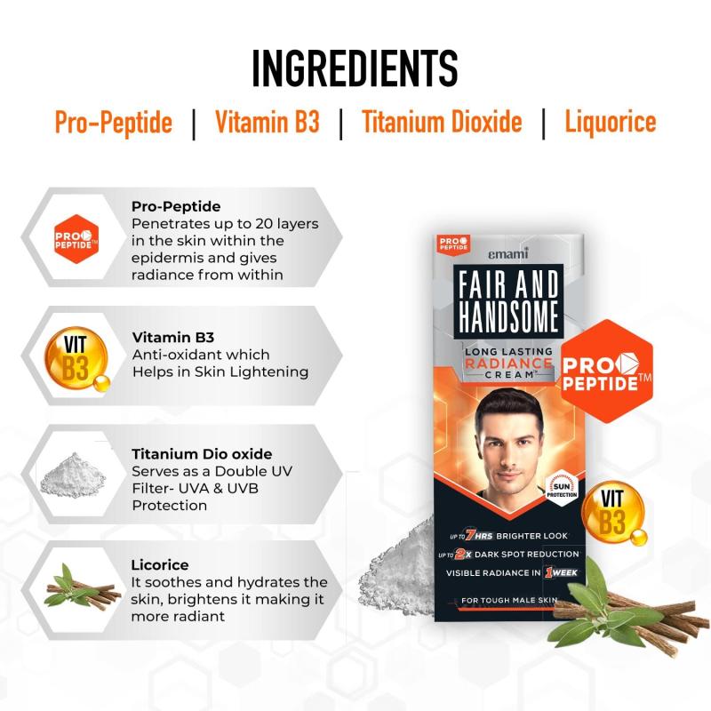 Emami Fair and Handsome  Radiance Face Cream - 30 g