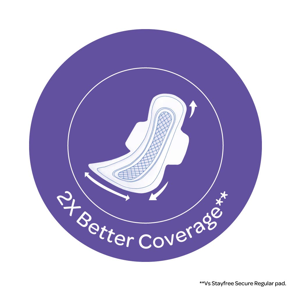 STAYFREE Dry Max All Nights Ultra Dry XL Sanitary Pads - 14 pcs