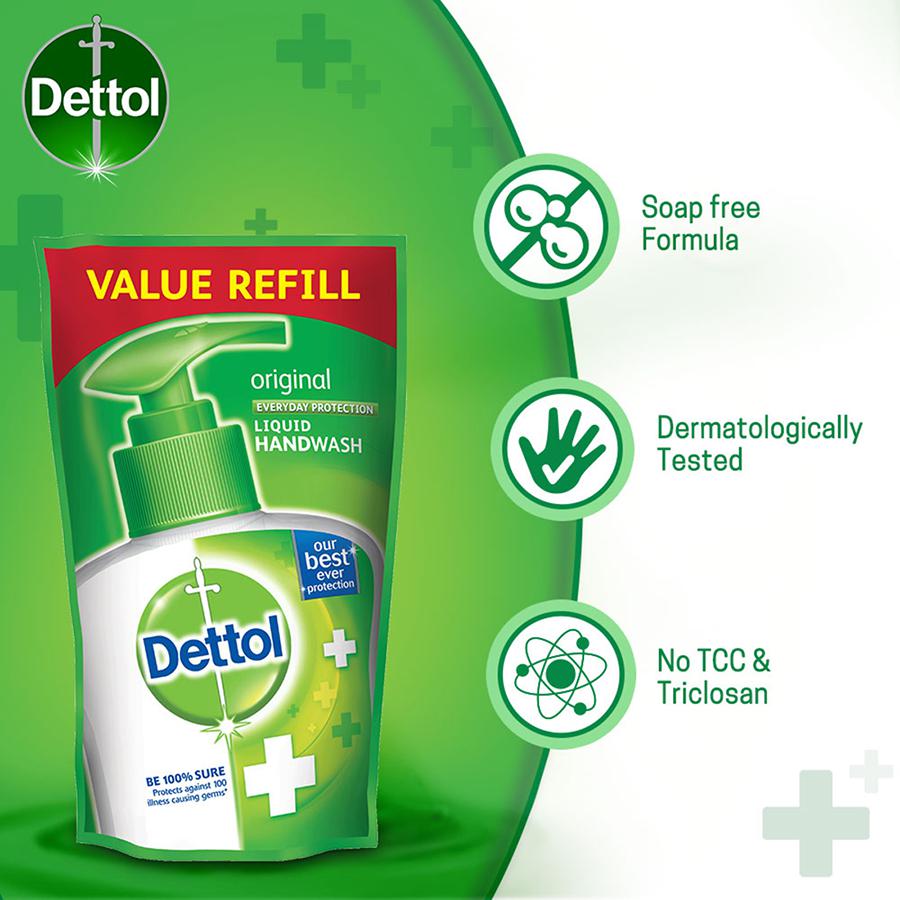 Dettol Liquid Hand Wash Refill Pack - Original - 175 ml