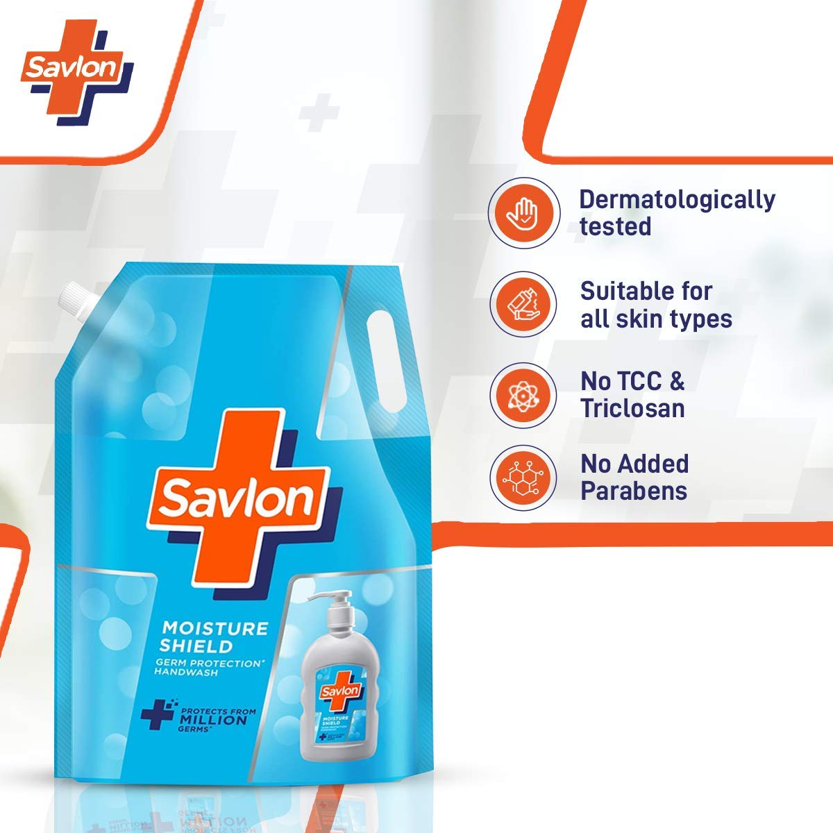 Savlon Moisture Shield Hand Wash (Refill) - 1.35 Lit