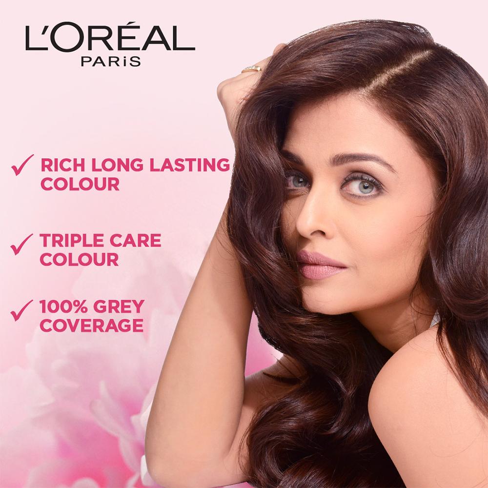 Loreal Paris Excellence Creme Hair Colour - (4 Natural Brown) - 72 ml + 100 g
