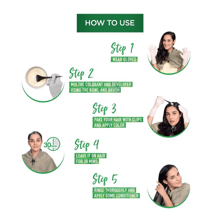 Garnier Color Naturals Creme Hair Colour shade - (5 Light Brown) - 70 ml + 60 g