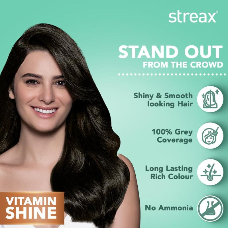 Streax Creme Hair Colour - (3 Dark Brown) - 120 ml