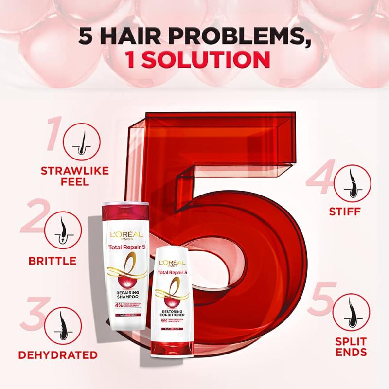 L'Oreal Paris Total Repair 5 Advanced Repairing Shampoo - 340 ml