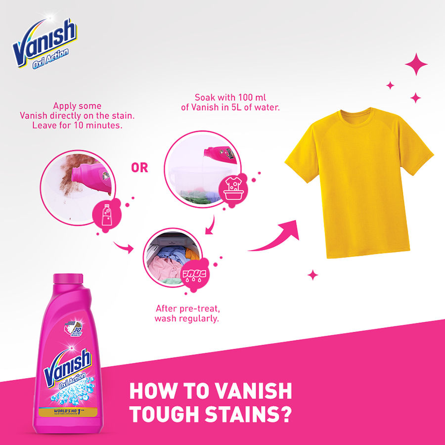 Vanish Oxi Action Liquid Detergent Booster - 180 ml