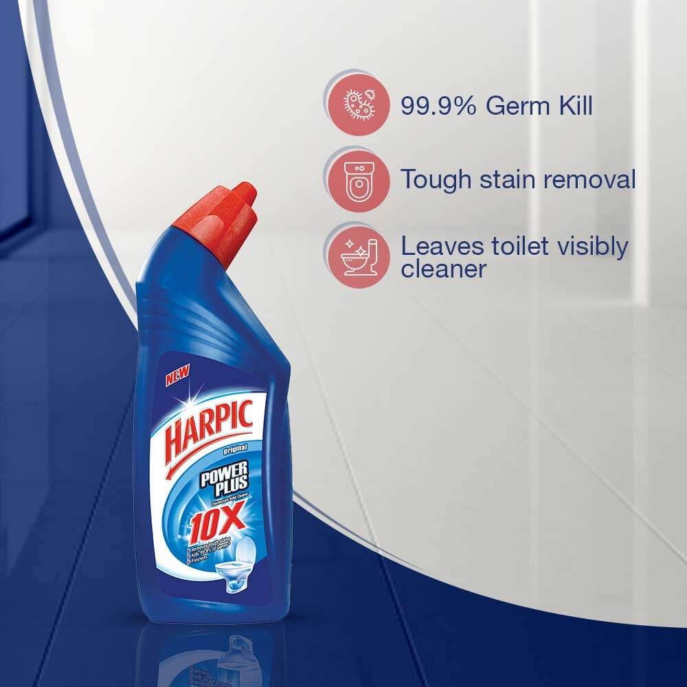 Harpic (Blue) Power Plus Toilet Cleaner Liquid - 500 ml