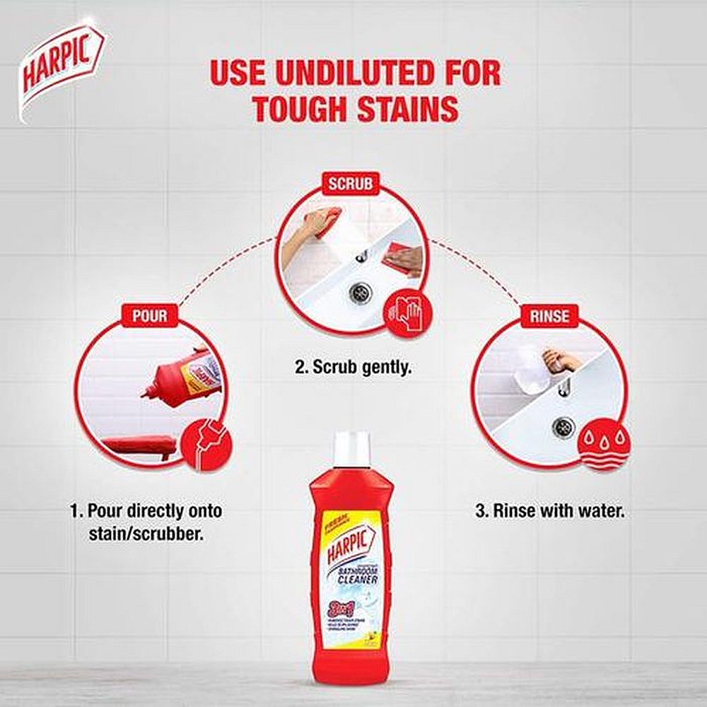 Harpic (Red) Disinfectant Bathroom Cleaner Liquid - 500 ml