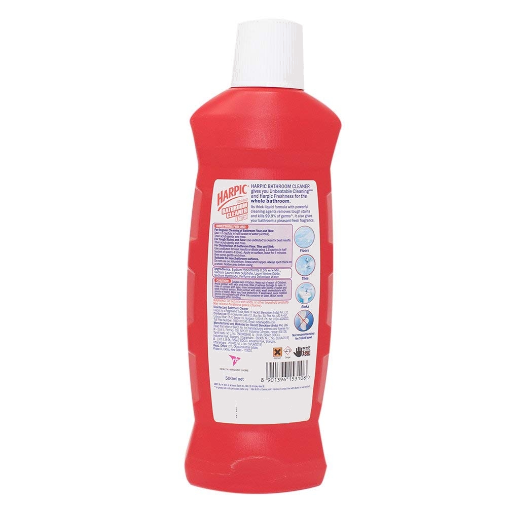 Harpic (Red) Disinfectant Bathroom Cleaner Liquid - 1 L