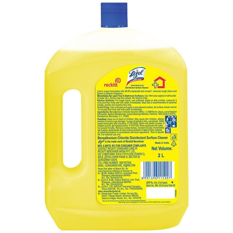 Lizol Floor Cleaner Liquid - Citrus - 2 L