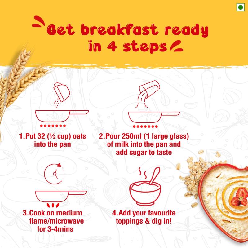 Saffola Natural Oats - 1 kg