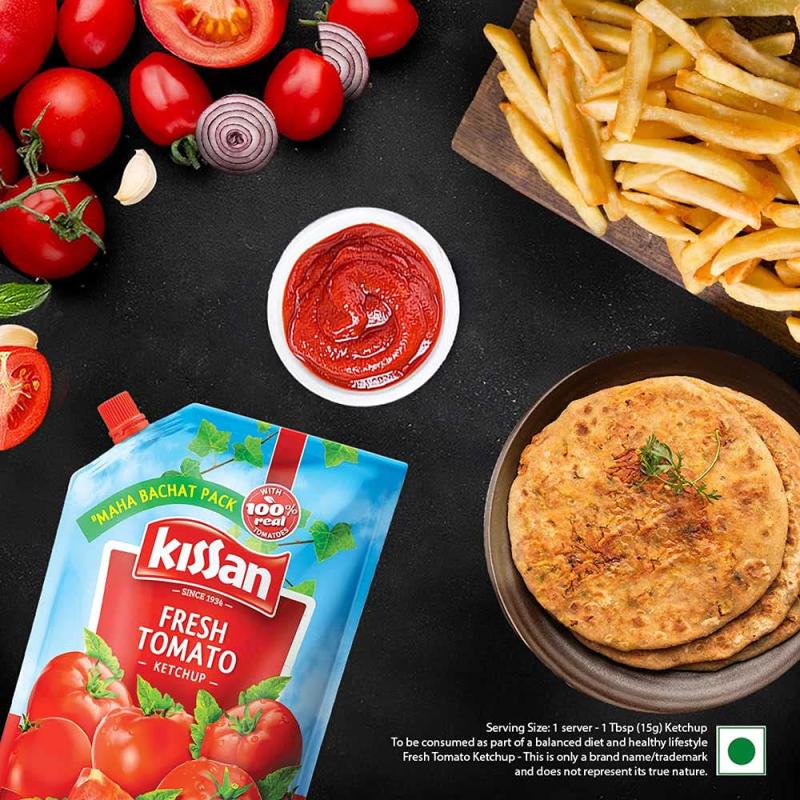 Kissan Fresh Tomato Ketchup (Pouch) - 1.2 kg
