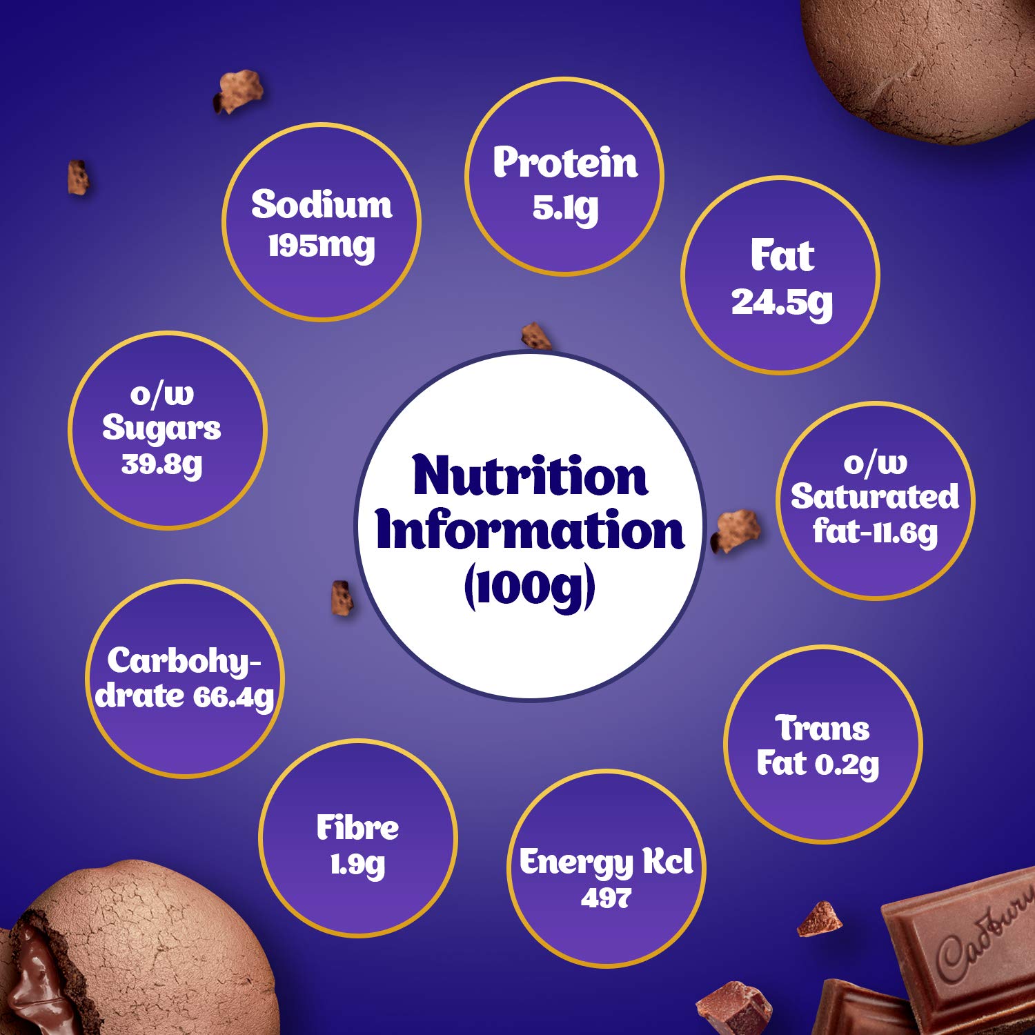 Cadbury Chocobakes Choc Filled Cookies - 75 g