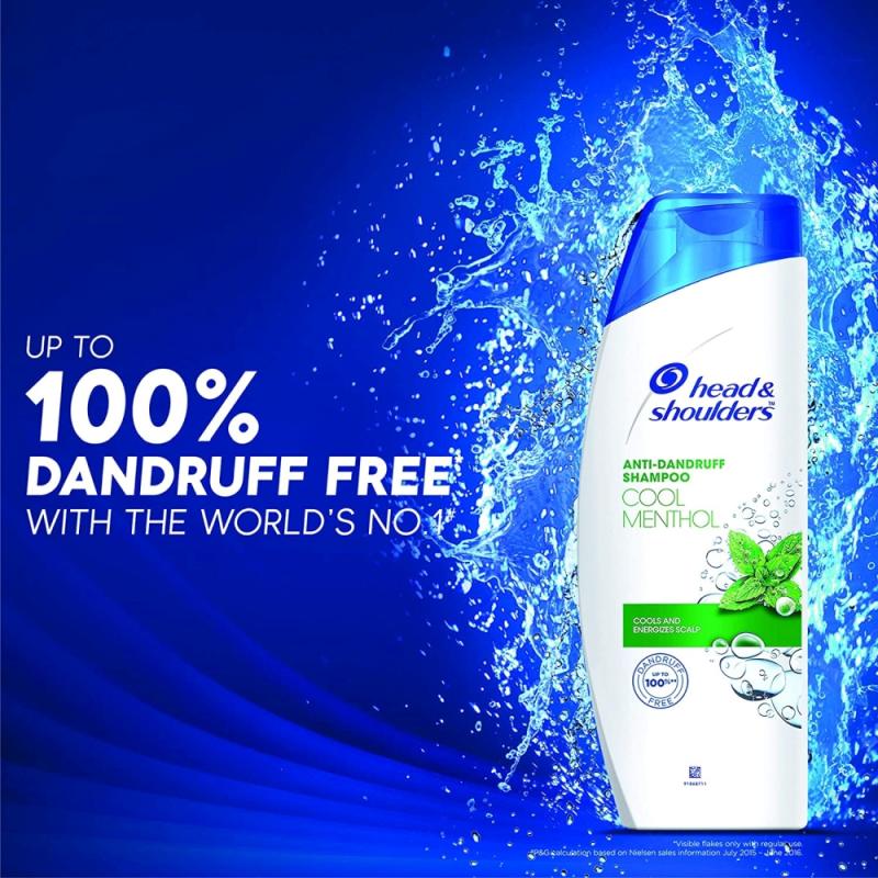 Head & Shoulders Cool Menthol Anti-Dandruff Shampoo - 180 ml