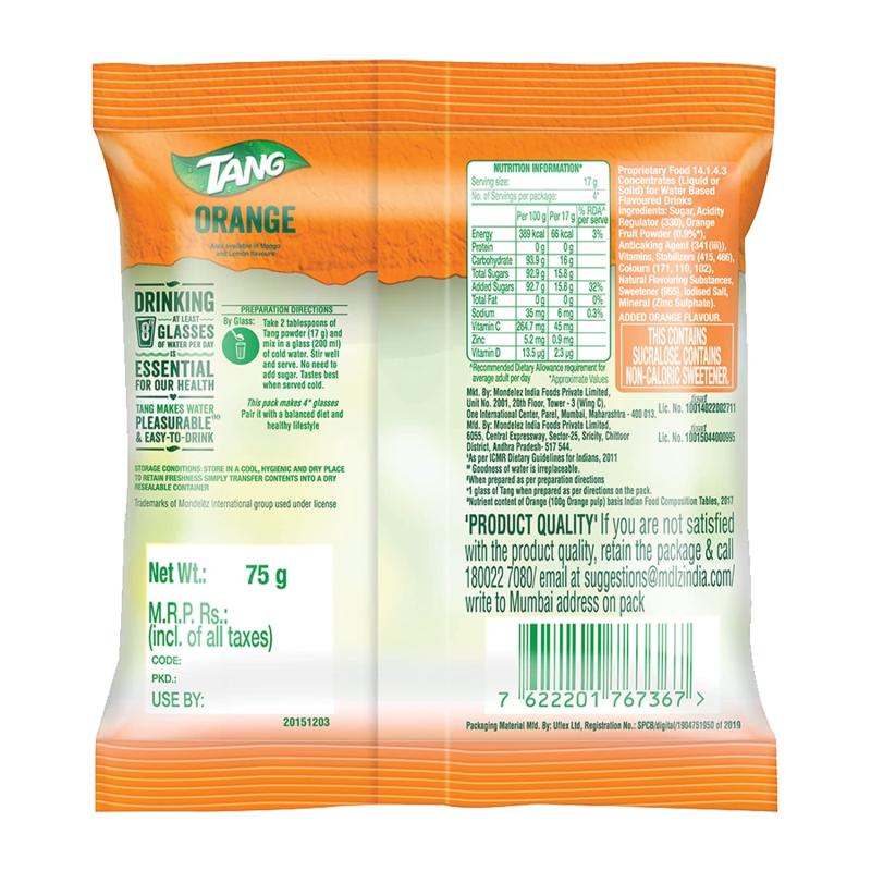 Tang Orange Instant Drink Mix - 75 g