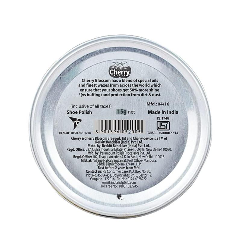 Cherry Blossom Black Shoe Polish - 15 g