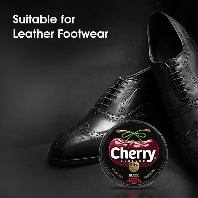 Cherry Blossom Black Shoe Polish - 15 g