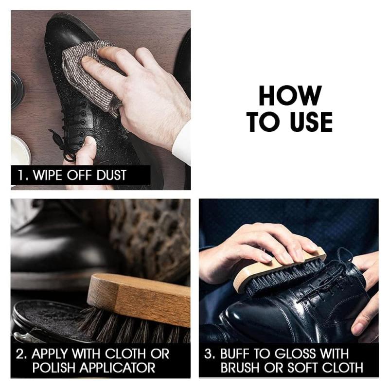 Cherry Blossom Black Shoe Polish - 40 g